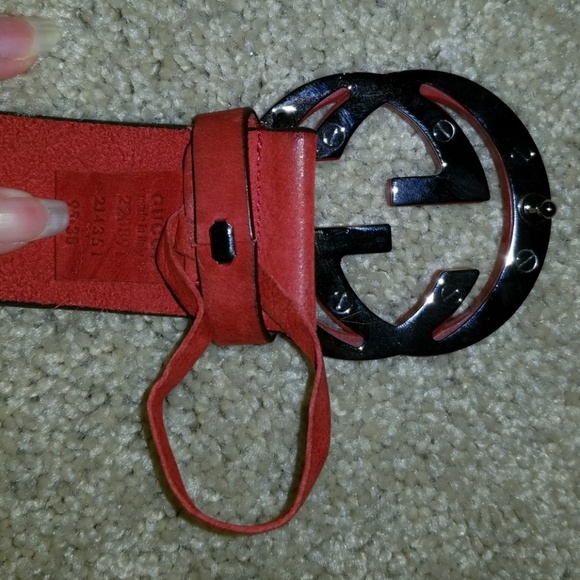 Used Authentic Gucci Suede Belt - Picture 3 of 5